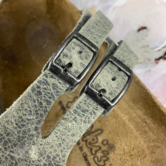 Birkenstock Silver Double Strap Sandals Size 39 - Picture 8 of 16